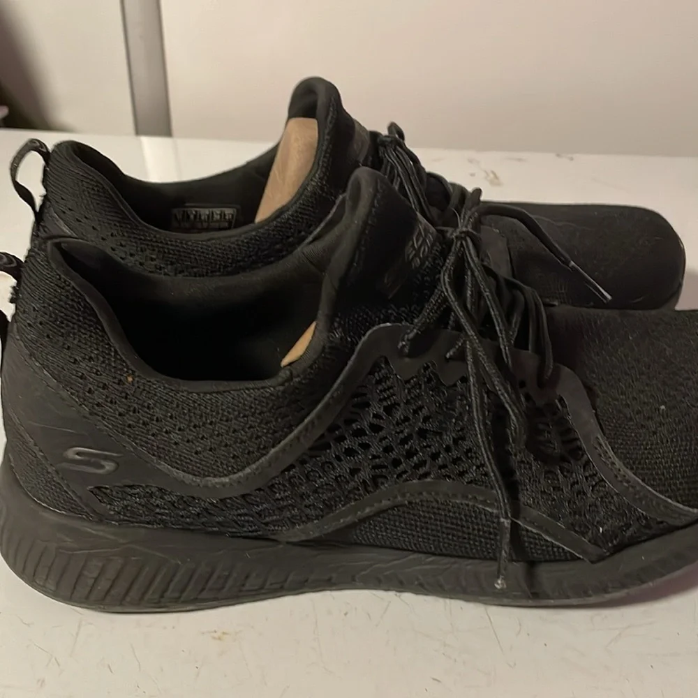 Lightweight Running/Tennis Shoes Non Slip Gym Workout Shoes Black/Grey - Picture 5 of 8